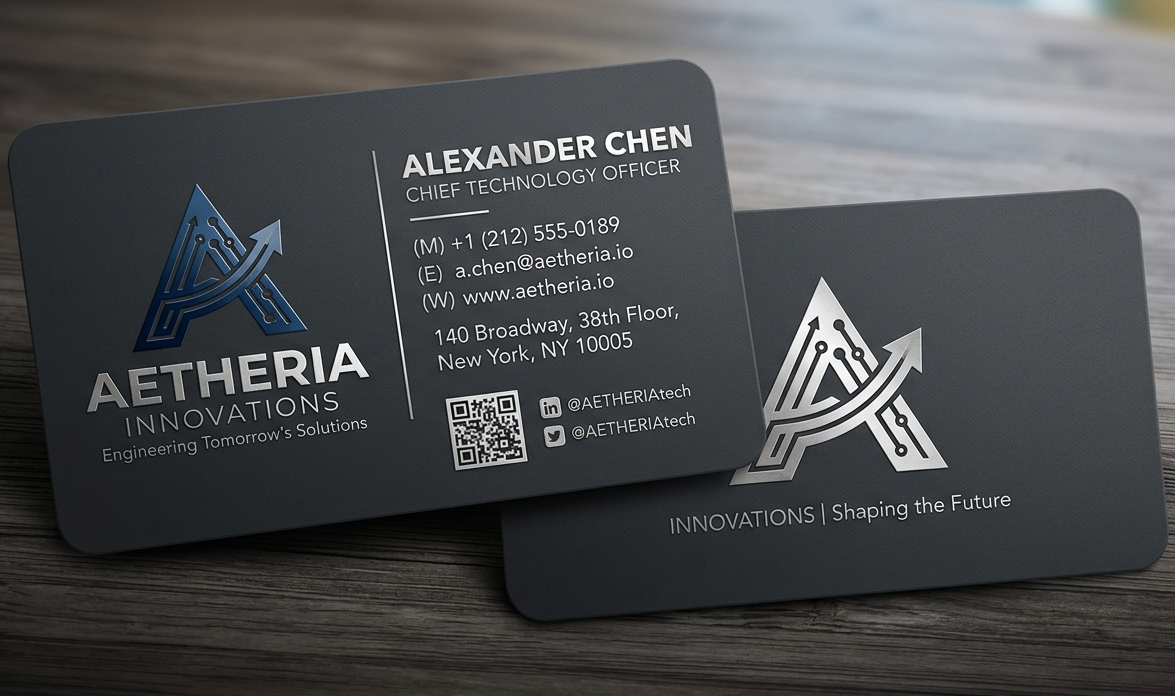 Sample business card design